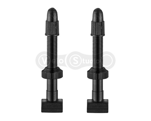 Безкамерний ніпель Giant Tubeless Valve 40 мм 2 шт алюмінієвий чорний