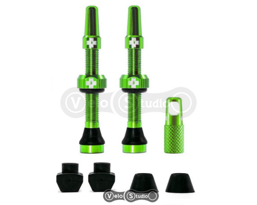 Бескамерный ниппель MUC-OFF Tubeless Green 44 мм - 2 штуки
