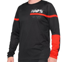 Джерсі Ride 100% R-CORE Jersey Black Red розмір M
