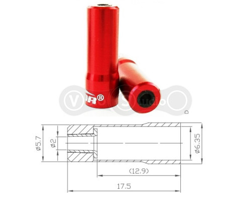 Концевик Alligator рубашки переключения красный