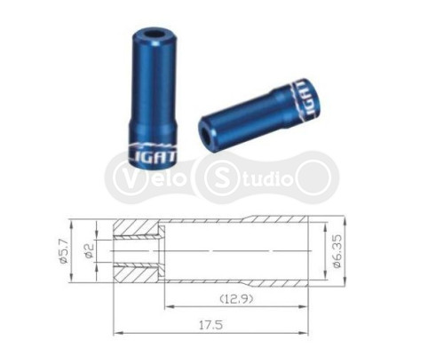 Концевик Alligator рубашки переключения синий