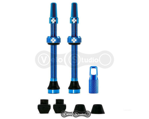 Бескамерный ниппель MUC-OFF Tubeless 60 мм Blue - 2 штуки