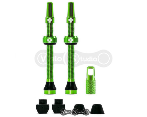 Безкамерний ніпель MUC-OFF Tubeless 60 мм Green - 2 штуки