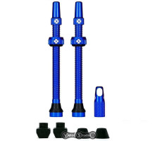 Безкамерний ніпель MUC-OFF Tubeless 80 мм Blue - 2 штуки