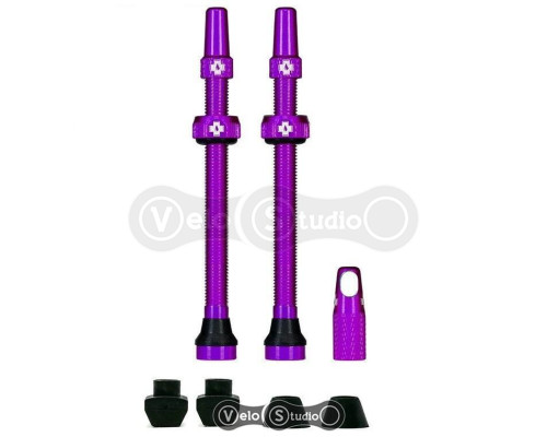 Бескамерный ниппель MUC-OFF Tubeless 80 мм Purple - 2 штуки