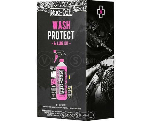 Набір Muc-Off Wash Protect and Dry Lube Kit (3 предмети)