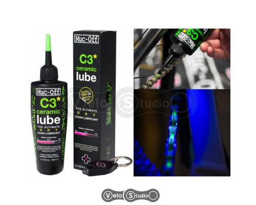 Мастило для ланцюга Muc-Off C3 Ceramic Dry Lube 50 ml + ліхтарик