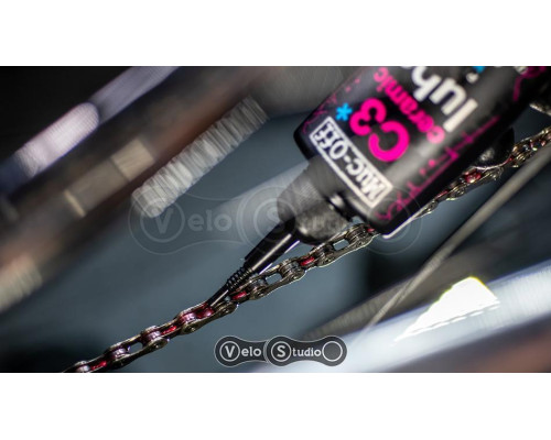 Мастило для ланцюга Muc-Off C3 Ceramic Wet Lube 120 ml + ліхтарик