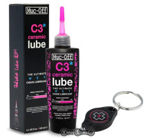 Мастило для ланцюга Muc-Off C3 Ceramic Wet Lube 120 ml + ліхтарик