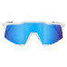 Велосипедные очки Ride 100% SpeedCraft SL - Matte White - HiPER Blue Multilayer Mirror + Clear