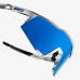 Велосипедные очки Ride 100% SpeedCraft SL - Matte White - HiPER Blue Multilayer Mirror + Clear