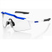 Велосипедные очки Ride 100% SpeedCraft SL - Matte White - HiPER Blue Multilayer Mirror + Clear