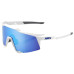 Велосипедные очки Ride 100% SpeedCraft SL - Matte White - HiPER Blue Multilayer Mirror + Clear