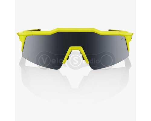 Велосипедные очки Ride 100% SpeedCraft SL - Soft Tact Banana - Black Mirror Lens + Clear