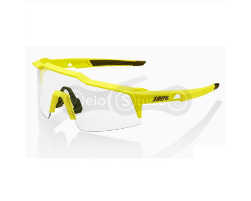 Велосипедные очки Ride 100% SpeedCraft SL - Soft Tact Banana - Black Mirror Lens + Clear