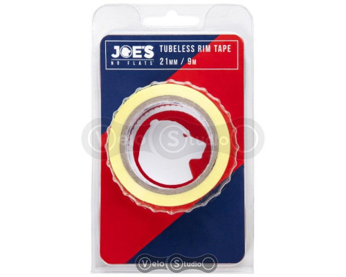 Безкамерна стрічка Joe's Tubeless Yellow Rim Tape 21 мм