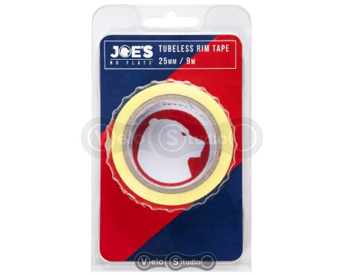 Бескамерная лента Joe's Tubeless Yellow Rim Tape 25 мм