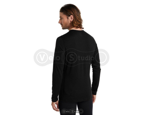 Термофутболка Icebreaker 200 Oasis LS Crewe Black M