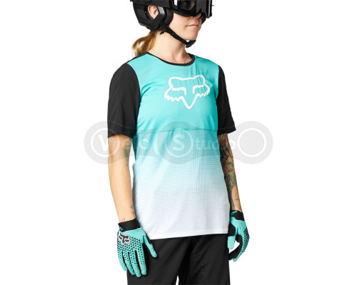 Вело джерси FOX Flexair Womens Jersey Teal размер L