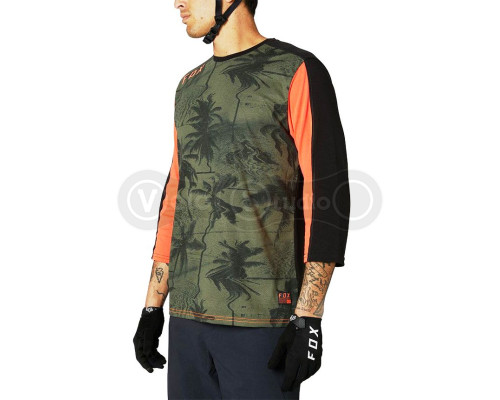Вело джерсі FOX Ranger DR 3/4 Jersey Olive Green розмір L