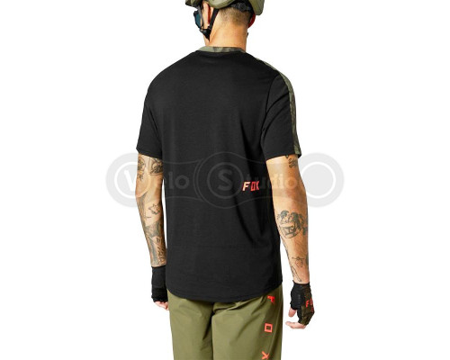 Вело джерсі FOX Ranger DR SS Jersey Black Green розмір L