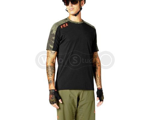 Вело джерсі FOX Ranger DR SS Jersey Black Green розмір L