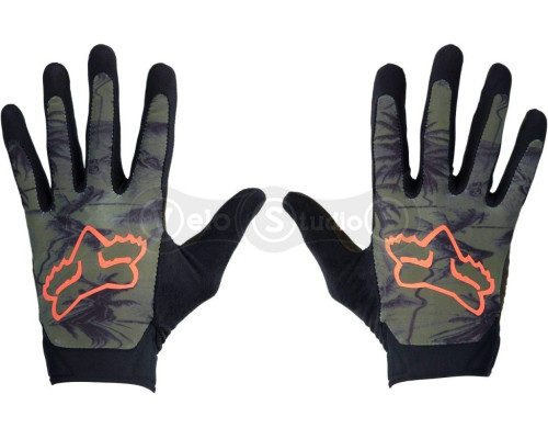 Вело перчатки Fox Flexair Ascent Olive Green размер L