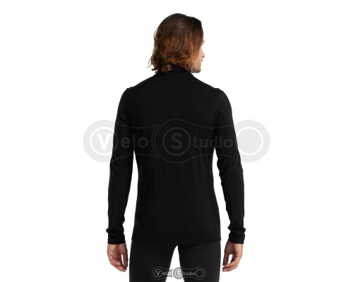 Термофутболка Icebreaker 200 Oasis LS Half Zip Black M