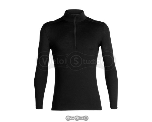 Термофутболка Icebreaker 200 Oasis LS Half Zip Black M