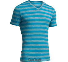 Термофутболка Icebreaker BF 150 Anatomica SS V stripe alpine/metro L