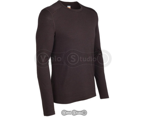 Термофутболка Icebreaker BF 200 Oasis LS Crewe Men stripe walnut overdye S