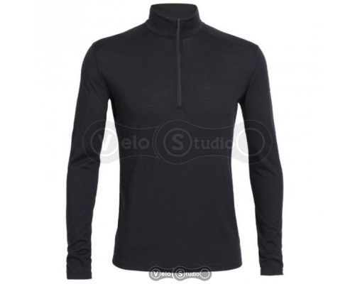 Термофутболка Icebreaker BF 200 Oasis LS Half Zip Men black S