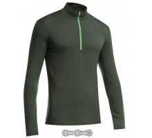 Термофутболка Icebreaker BF 200 Oasis LS Half Zip Men conifer/balsam S