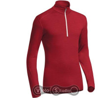 Термофутболка Icebreaker BF 200 Oasis LS Half Zip Men rocket/white L