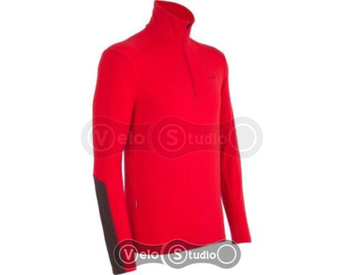 Термофутболка Icebreaker BF 260 Apex LS Half Zip Men rocket/walnut S