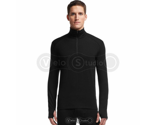 Термофутболка Icebreaker BF 260 Tech LS Half Zip Men black S