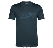 Термофутболка Icebreaker Tech Lite SS Crewe SnglLnWhle Nightfall XL