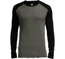 Термофутболка Icebreaker Tech Top LS Crewe Men monsoon/black S