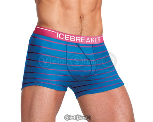 Термотрусы Icebreaker BF 150 Anatomica Boxer Stripe aegean/shocking S