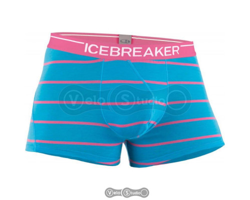 Термотрусы Icebreaker BF 150 Anatomica Boxer Stripe aegean/shocking S
