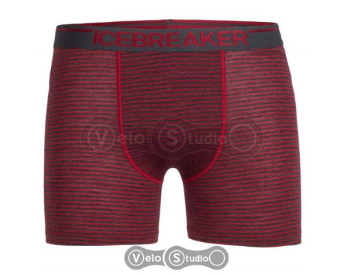 Термотруси Icebreaker BF 150 Anatomica Boxer stripe oxblood/jet hthr S