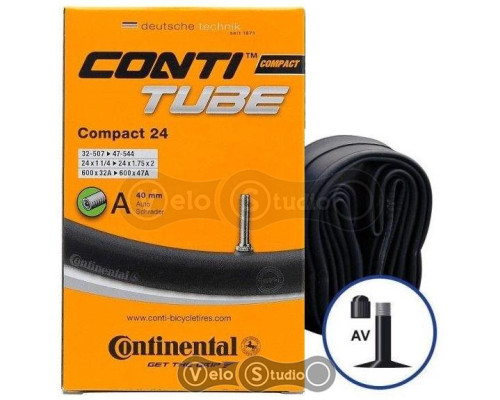 Камера Continental Compact 24x1.75-2.0 AV 40 мм