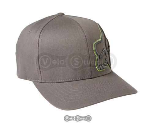 Кепка Fox Episcope Flexfit Hat Grey Yellow S/M