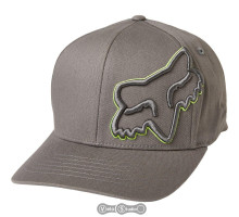 Кепка Fox Episcope Flexfit Hat Grey Yellow S/M
