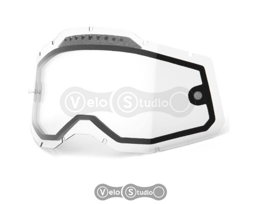 Линза к маске Ride 100% Racecraft 2/Accuri 2/Strata 2 Dual Lens Anti-Fog - Clear