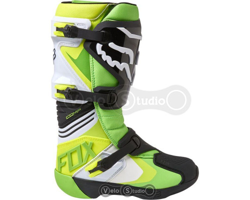 Мотоботы FOX Comp Boot Green Yellow US 11
