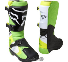 Мотоботы FOX Comp Boot Green Yellow US 11