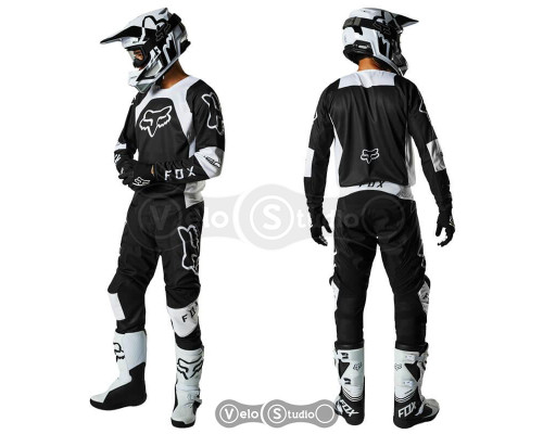 Мотокостюм FOX 180 Lux Black White розмір 32