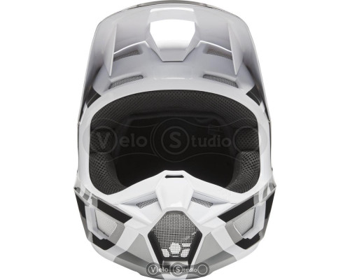 Мотошлем FOX V1 Mips Lux Black White L (59-60 см)