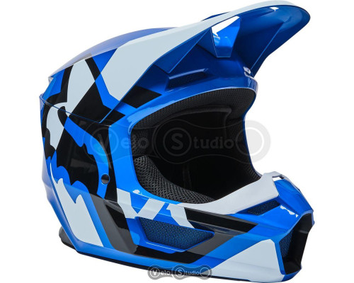 Мотошолом FOX V1 Mips Lux Blue S (55-56 см)